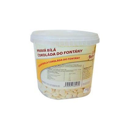 Čokoláda do fontány bílá 2 kg