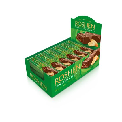 Roshen Čokoládová tyčinka s arašídy 38 g