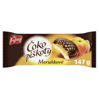 Figaro Čokopiškoty meruňka 147 g