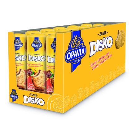 OPAVIA Zlaté Disko s čokoládovou náplní 169 g