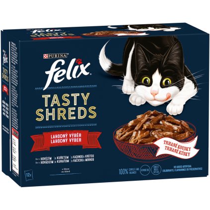 felix Tasty pro kočky hovězí / kuřecí / kachní / králičí 12 x 80 g