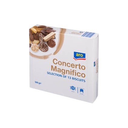 aro Concerto Magnifico Směs 13 druhů sušenek 500 g