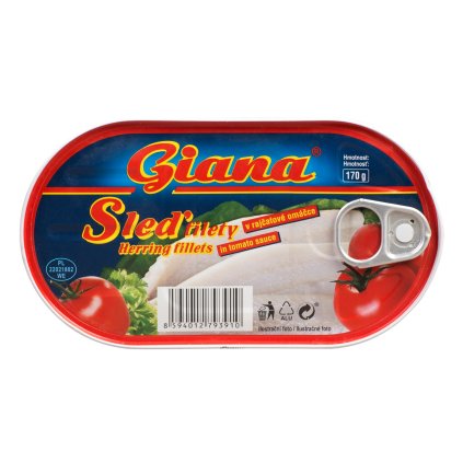 Giana Sleď filety v tomatě 170 g