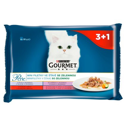 PURINA Gourmet Perle kapsička se zeleninou pro kočky 4 x 85 g