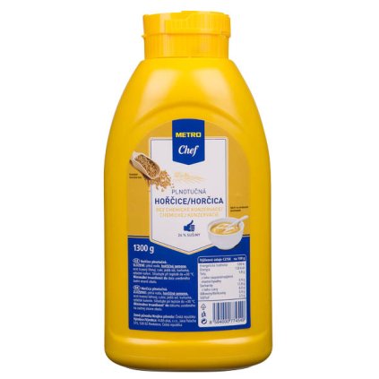 METRO Chef Hořčice plnotučná 1,3 kg