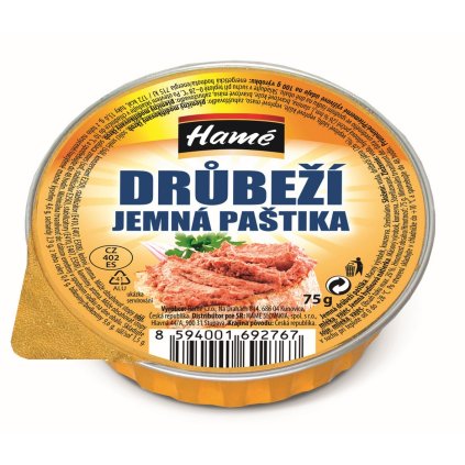 Hamé Jemná drůbeží paštika 75 g