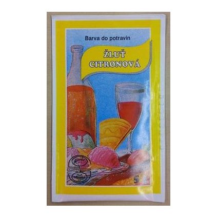 Potravinářská barva prášková (5 g) Žluť citronová ♡