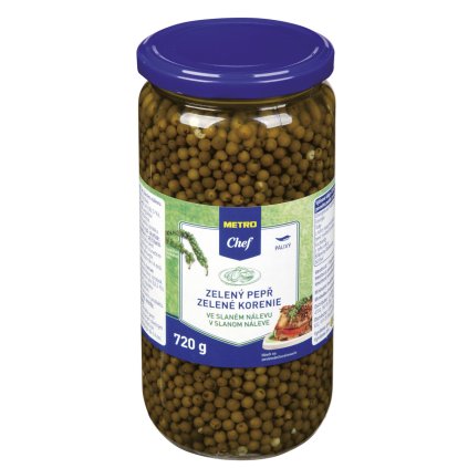 METRO Chef Pepř zelený v nálevu 720 ml