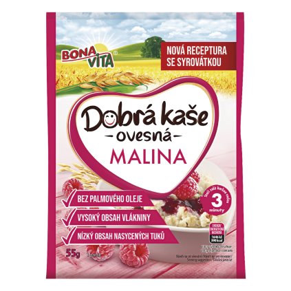 BONAVITA Kaše ovesná malina 55 g