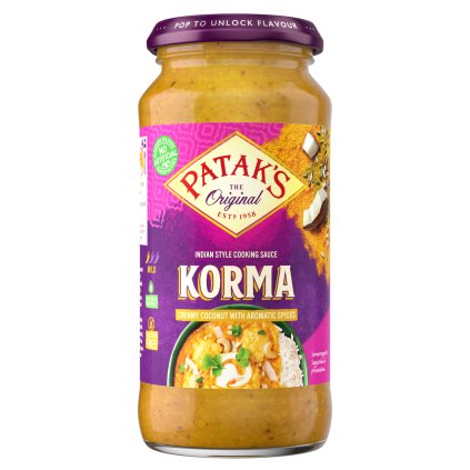 Patak's Original Korma Omáčka krémová kokos/ kari 450 g