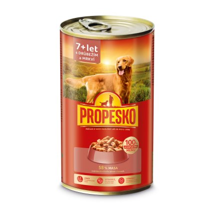 PROPESKO Konzerva Senior drůbeží 1,24 kg