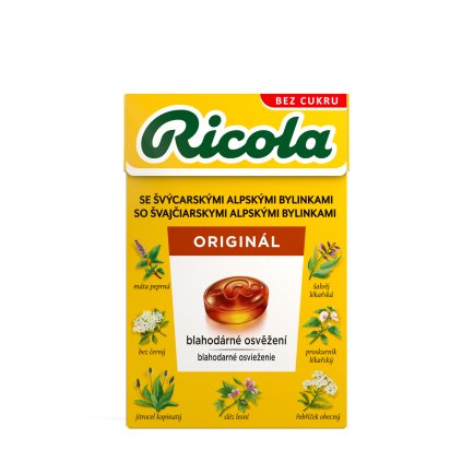 Ricola Bylinný Originál Bonbóny bez cukru 40 g