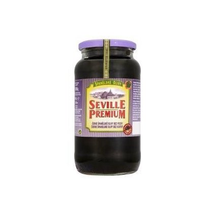 SEVILLE PREMIUM Olivy černé bez pecky 935 g