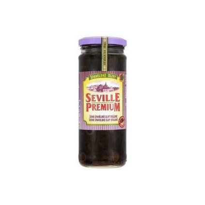 SEVILLE PREMIUM Olivy černé krájené 450 g