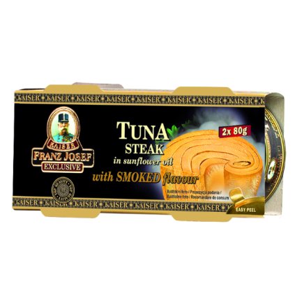 FRANZ JOSEF KAISER Tuňák celý s uzenou příchutí 2 x 80 g