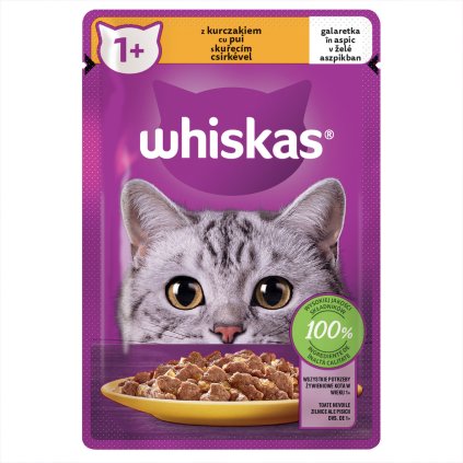 whiskas Kapsička pro kočky kuře v želé 28 x 85 g