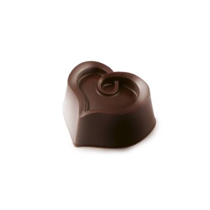 Martellato polykarbonátová forma na pralinky Srdíčko se vzorem ♡