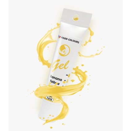 Food Colours gelová barva tuba Banana Yellow 30 g ♡