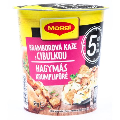 Maggi 5minut cup Bramborová kaše s cibulkou 59 g