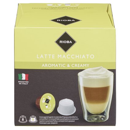 RIOBA Latte Macchiato kávové kapsle 16 ks