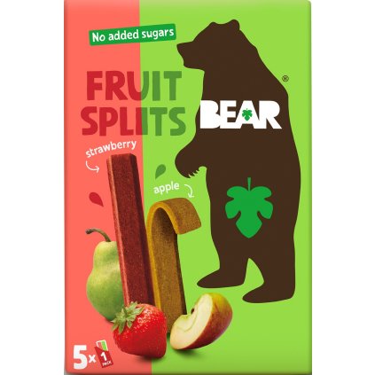 BEAR Splits jahoda jablko 5 x 20 g