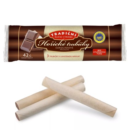 Tradiční hořické trubičky - čokoládové 42g