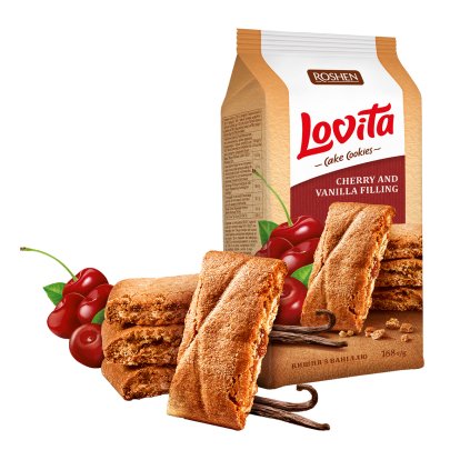 Lovita Cake Cherry Vanilla 168 g