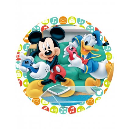 disque en azyme mickey et ses amis mickey et donald 21 cm 313518