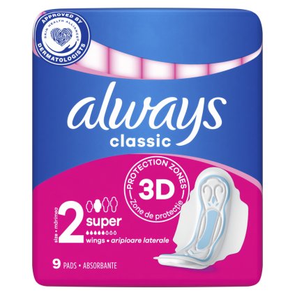 always Classic Maxi dámské vložky 9 ks