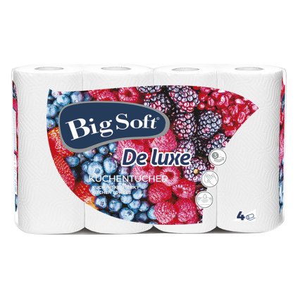 BIG SOFT Deluxe kuchyňské utěrky 3vrstvé 4 ks