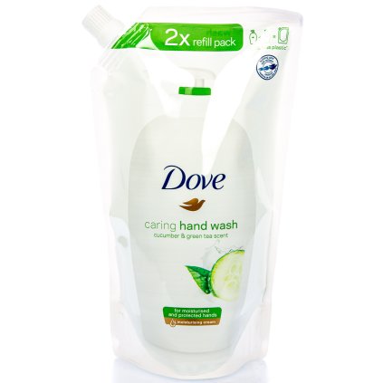 Dove Cucumber&Green tea scent tekuté mýdlo náhradní náplň 500 ml