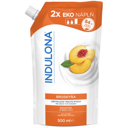 INDULONA Tekuté mýdlo broskev náplň 500 ml