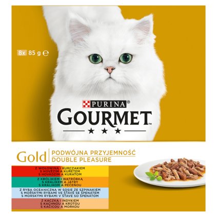 PURINA Gourmet Gold Kapsička Mix 8 x 85 g
