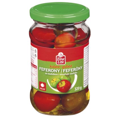 Fine Life Feferonky kulaté 6 x 320 g
