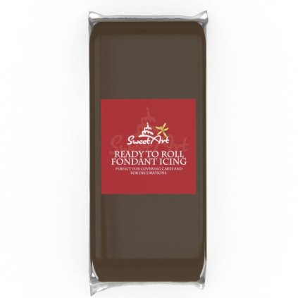 Fondán na dort SweetArt Brown vanilkový (1 kg) ▹