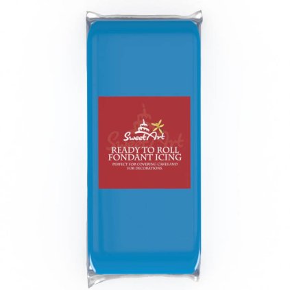 Fondán na dort SweetArt Dark Blue vanilkový (1 kg) ▹