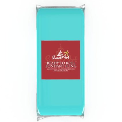 Fondán na dort SweetArt Sky Blue vanilkový (1 kg) ▹