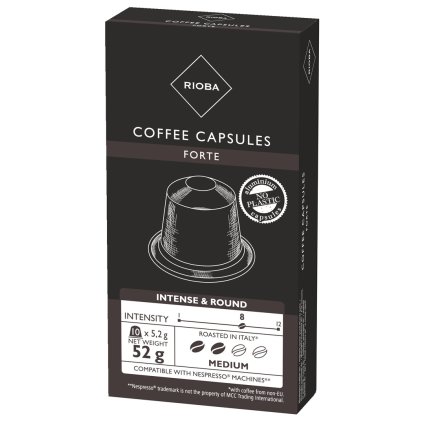 RIOBA Espresso Forte káva 52 g kapsle
