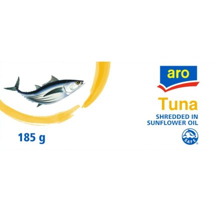 aro Tuňák v rostlinném oleji drť 185 g