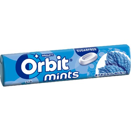 Orbit Mints Strong Mint žvýkačky 24 x 28 g