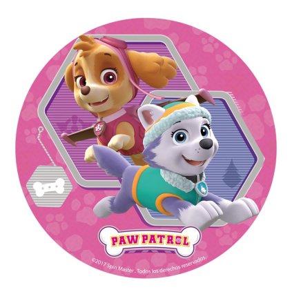 12 wafer disc paw patrol girl 20cm 2mod (1)