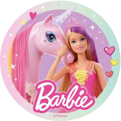 Jedlý papír BARBIE - UNICORN
