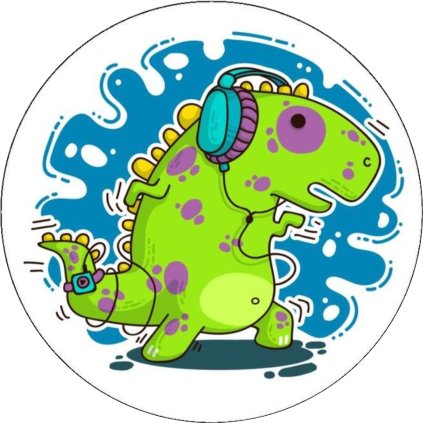 Jedlý papír  CRAZY DINOSAURUS