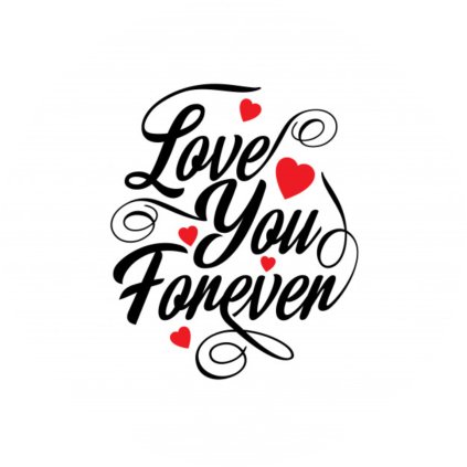 Jedlý papír  FOREVER LOVE