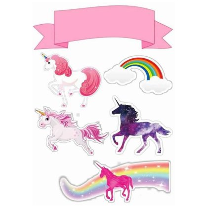 Jedlý papír  JEDNOROŽEC - UNICORN