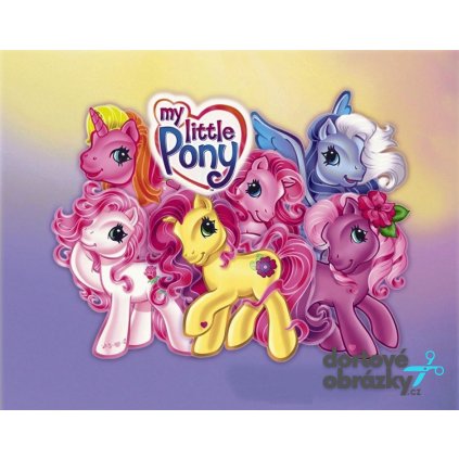 Jedlý papír  MŮJ MALÝ PONY (● velikost formát A4 (25x20cm) ☝, ● materiál FONDÁNOVÝ DECORLIST ✴️)