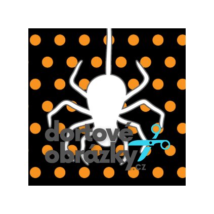 Jedlý papír  PAVOUK (● velikost formát A4 (25x20cm) ☝, ● materiál FONDÁNOVÝ DECORLIST ✴️)