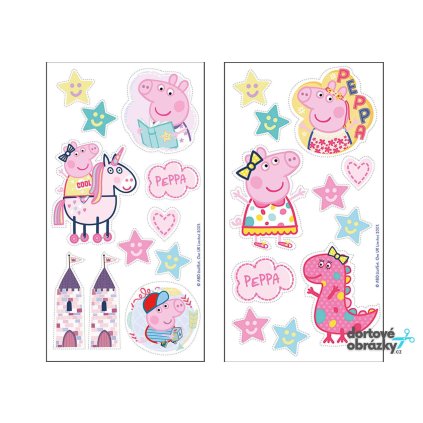 Jedlý papír  PRASÁTKO PEPPA (● velikost formát A4 (25x20cm) ☝, ● materiál FONDÁNOVÝ DECORLIST ✴️)