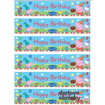 Jedlý papír  PRASÁTKO PEPPA (● velikost formát A4 (25x20cm) ☝, ● materiál FONDÁNOVÝ DECORLIST ✴️)