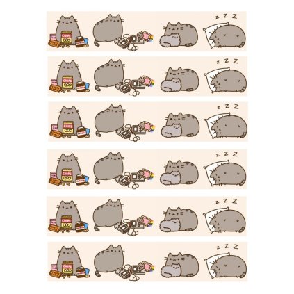 tasma na bok tortu pusheen